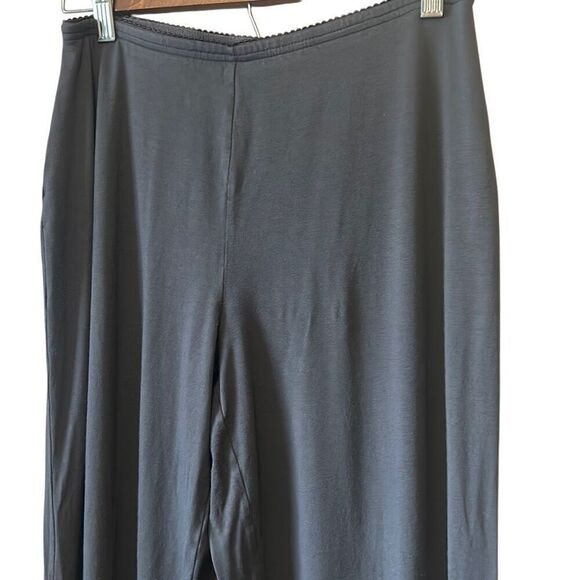 Elegant Black Stretchy‎ Pull-On Straight Leg Pants Trousers - Picture 3 of 5